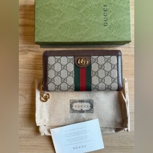 Gucci Ophidia Zip Around Wallet